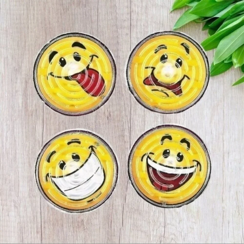 Round Smile Face Pill Puzzles 120 Count